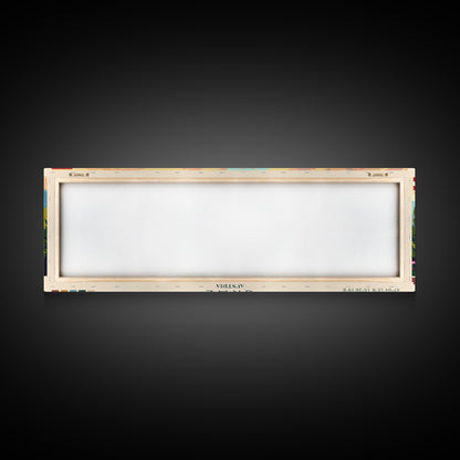 Graz Austria Wall Art, Panoramic Travel Poster, Panoramic Framed Canvas Print, City Wall Art, Wall Hanging Home Decor, Travel Art