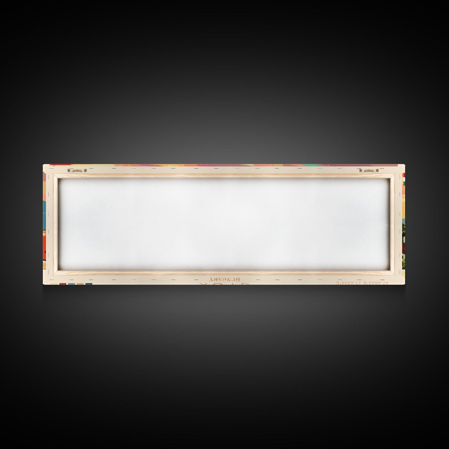 Gyor Hungary Wall Art, Panoramic Travel Poster, Panoramic Framed Canvas Print, City Wall Art, Wall Hanging Home Decor, Travel Art