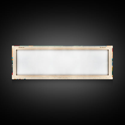 Kaunas Lithuania Travel Print Wall Art, Panoramic City Art, Travel Art, Wall Decor, Vacation Gift, Framed Canvas Print Or Metal Art