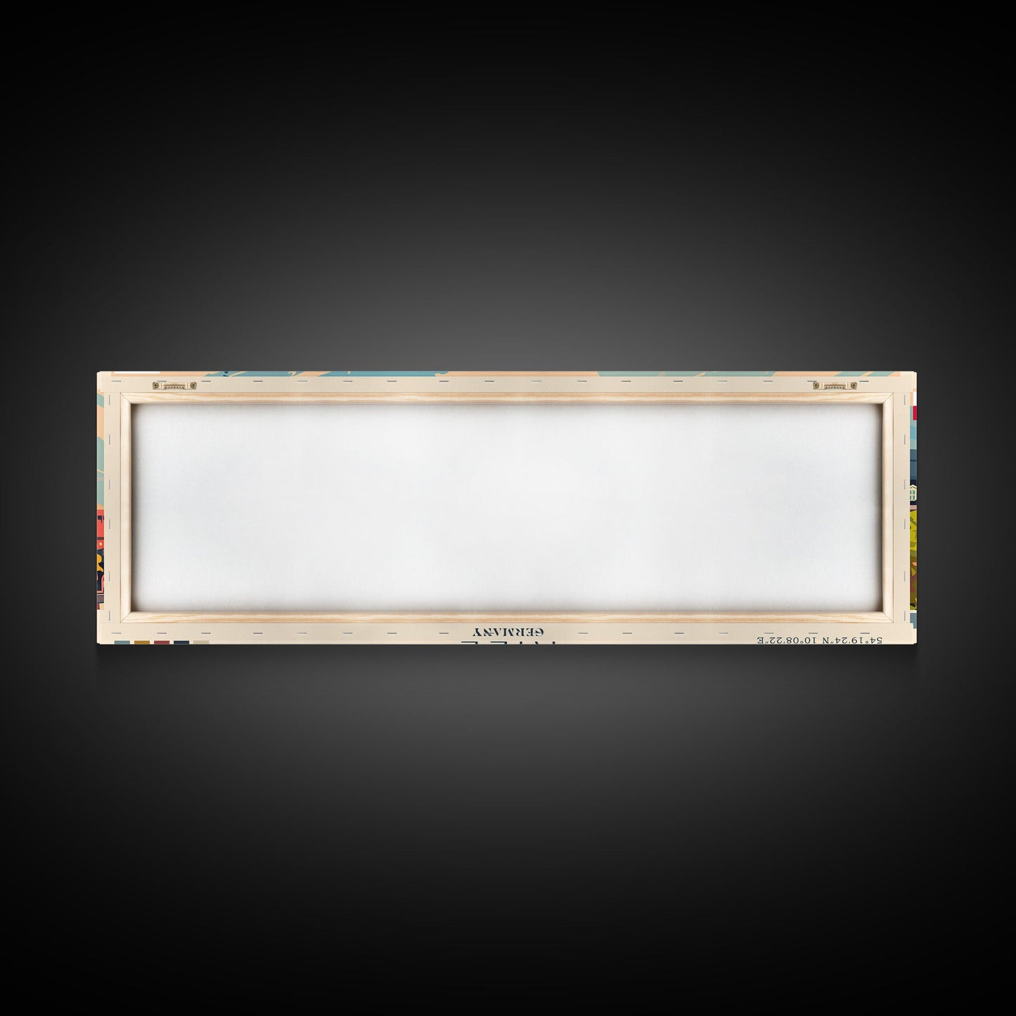 Kiel Germany Panoramic Travel Poster, Framed Canvas Print or Metal Wall Art, Travel Art, Home Decor, Panoramic Painting, Midcentury Art