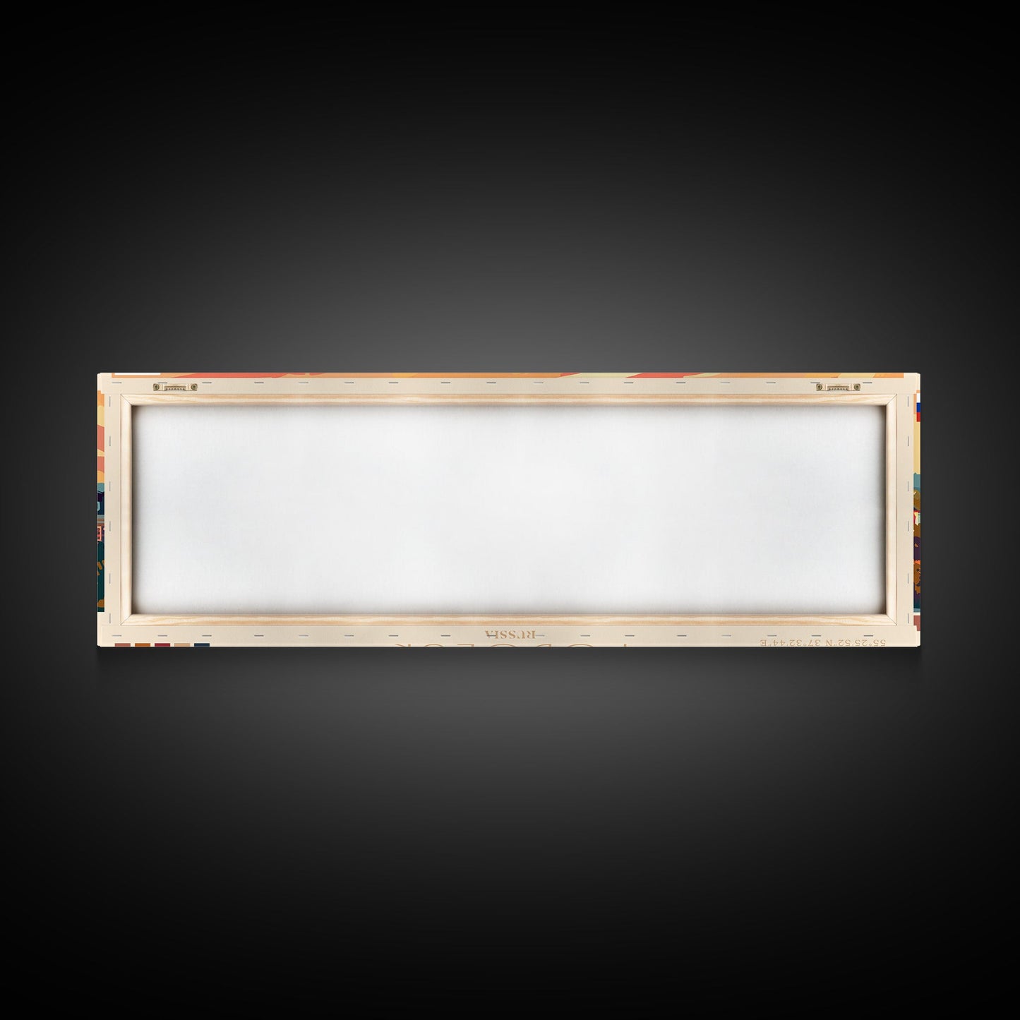 Podolsk Russia Panoramic Travel Poster, Framed Canvas Print or Metal Wall Art, Travel Art, Home Decor, Panoramic Painting, Midcentury Art