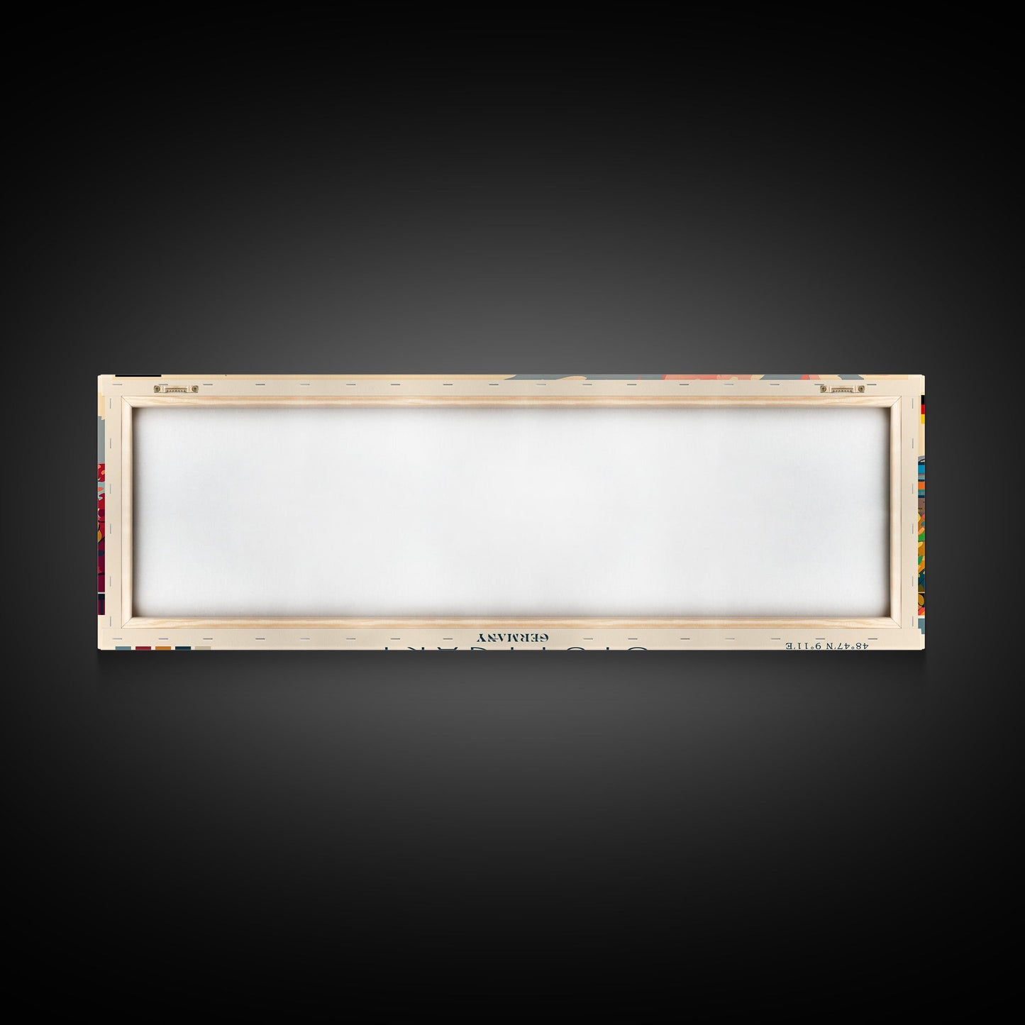 Stuttgart Germany Wall Art, Panoramic Travel Poster, Panoramic Framed Canvas Print, City Wall Art, Wall Hanging Home Decor, Travel Art