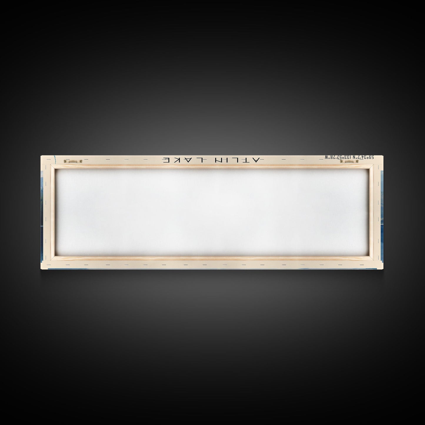 Atlin Lake Panoramic Framed Canvas Print, Lake House Decor, Minimalist Art, Travel Poster, Scenic View, Nature Wall Art