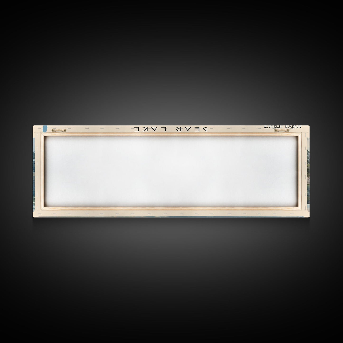 Bear Lake Panoramic Framed Canvas Print, Lake House Decor, Scenic View, Travel Poster, Minimalist Art, Home Decoration