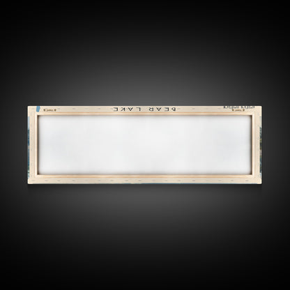 Bear Lake Panoramic Framed Canvas Print, Lake House Decor, Scenic View, Travel Poster, Minimalist Art, Home Decoration