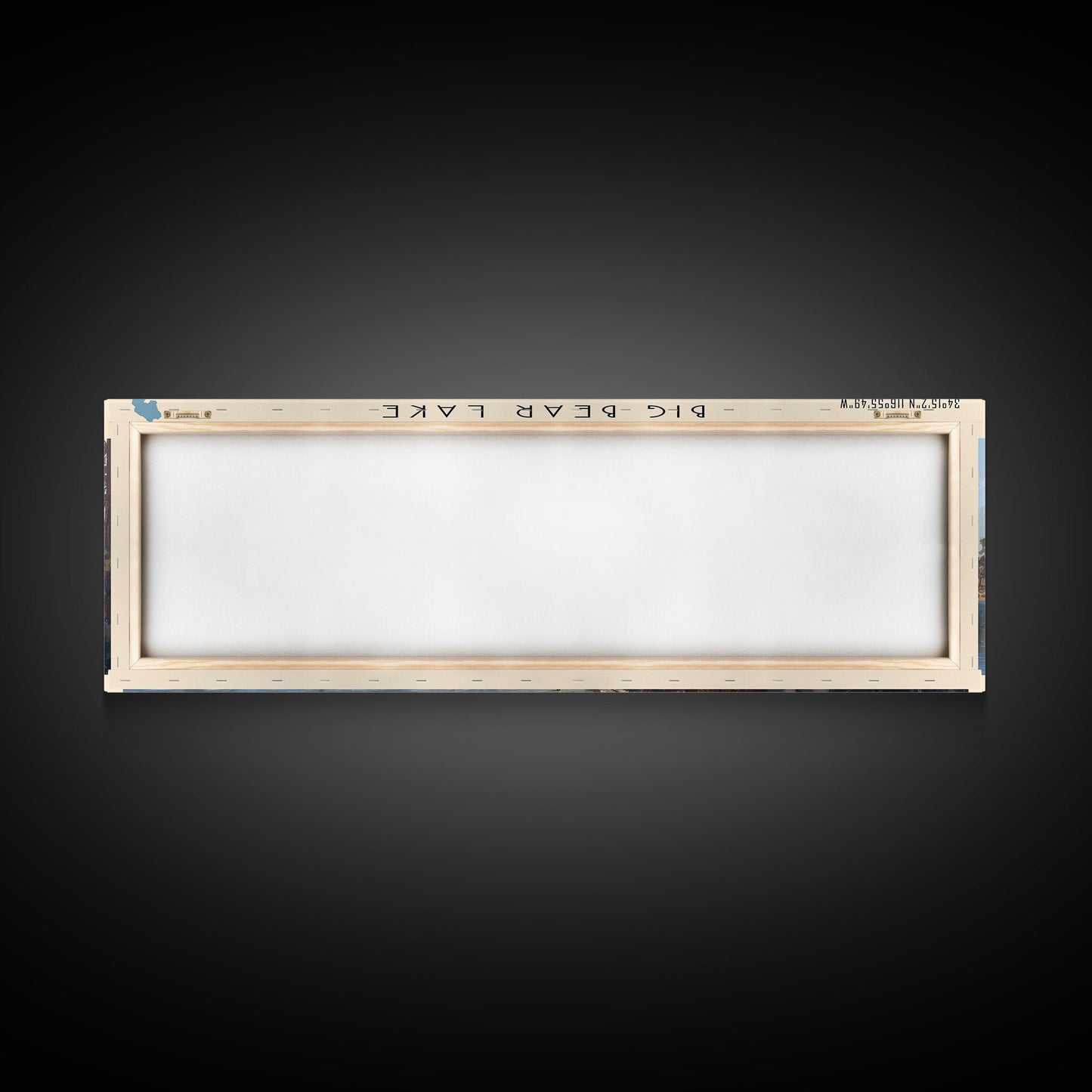 Panorama-Leinwanddruck „Big Bear Lake, Kalifornien“ mit Rahmen, Dekoration fürs Seehaus, malerischer Ausblick, Reiseposter, moderne Kunst, Natur-Wandbild