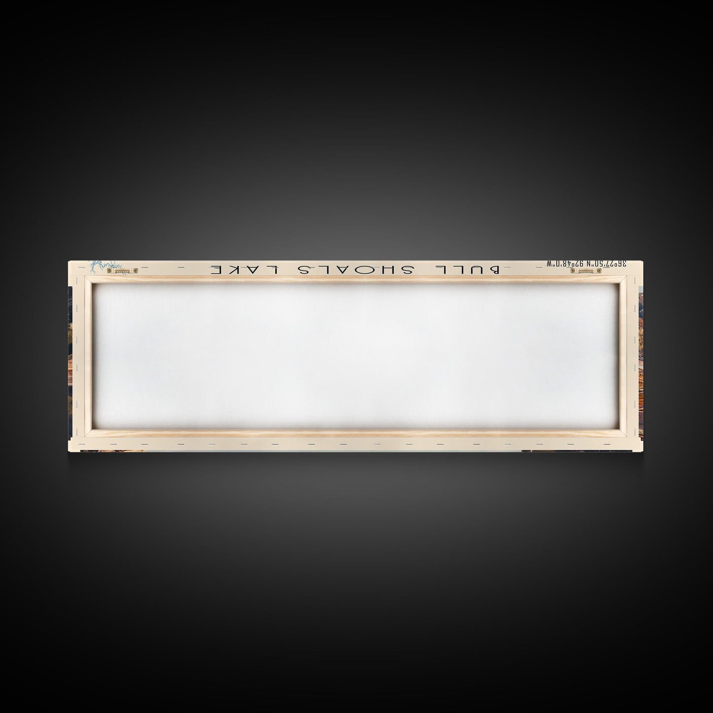 Bull Shoals Lake Arkansas Framed Canvas Print, Lake House Art, Panoramic Wall Art, Travel Poster, Rustic Lake Painting, Home Decor