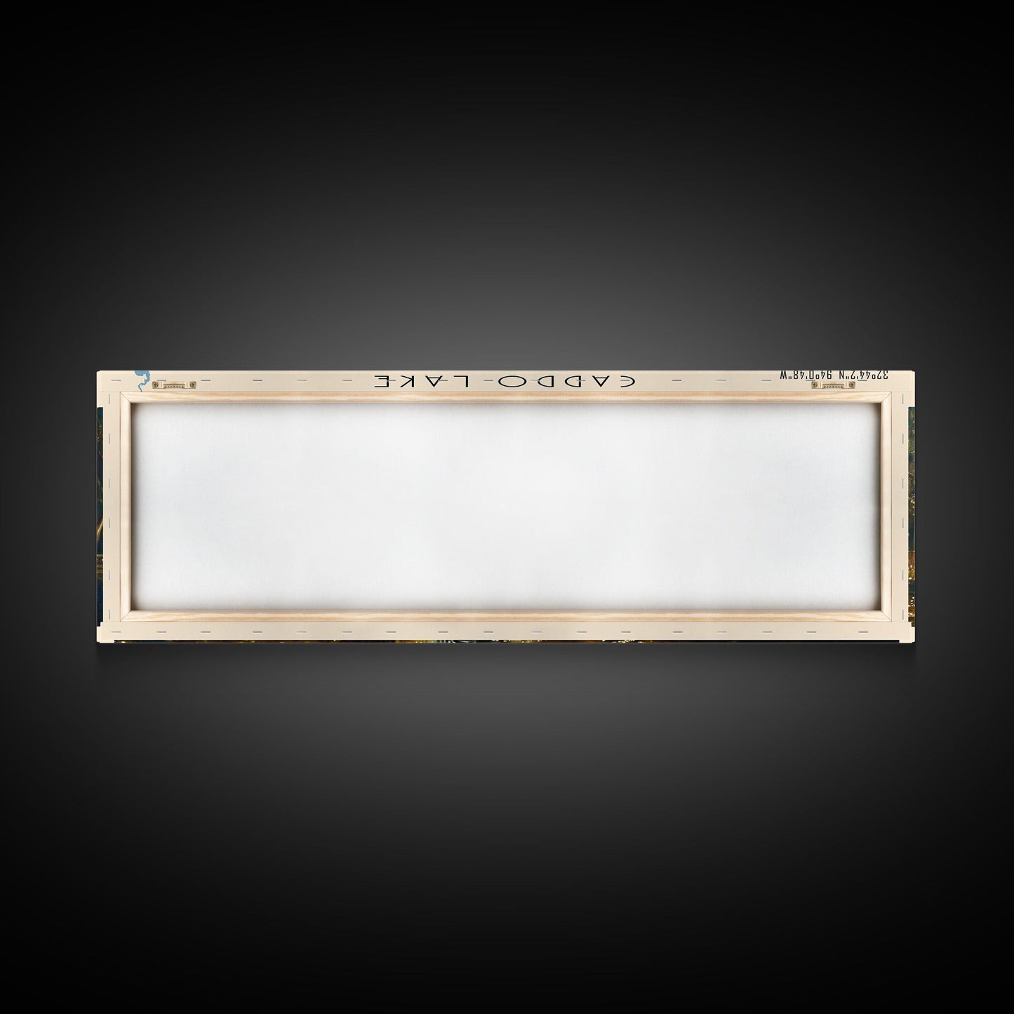 Caddo Lake Louisiana Framed Canvas Print, Lake House Decor, Panoramic Wall Art, Travel Poster, Rustic Lake Painting, Nature Art