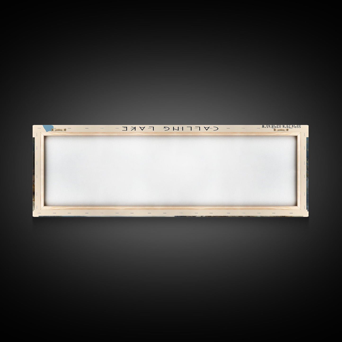 Calling Lake Framed Canvas Print, Panoramic Lake House Decor, Wall Art, Travel Poster, Rustic Lake Painting, Nature Art