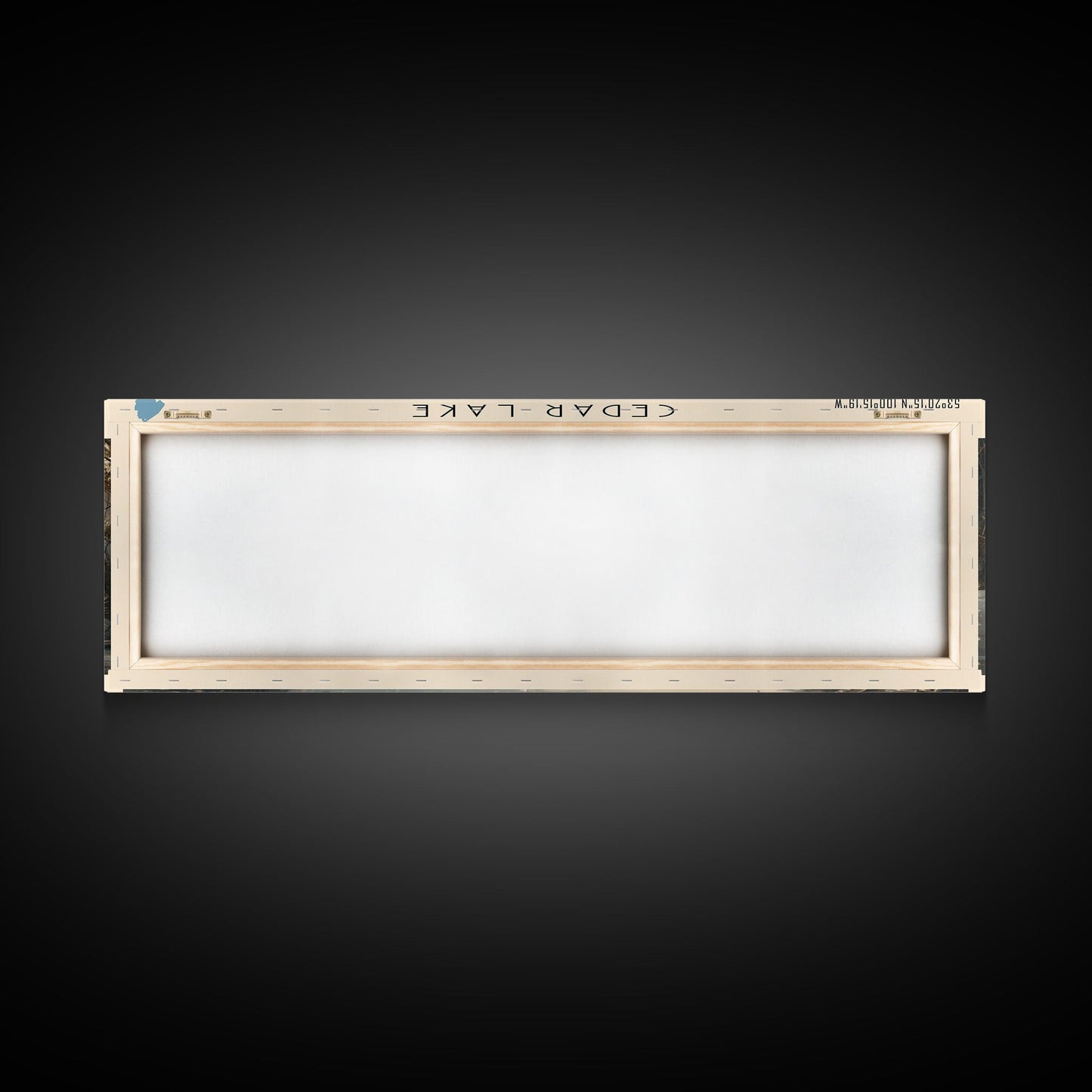 Cedar Lake Framed Canvas Print, Panoramic Lake House Decor, Wide Wall Art, Travel Poster, Rustic Lake Painting, Nature Art