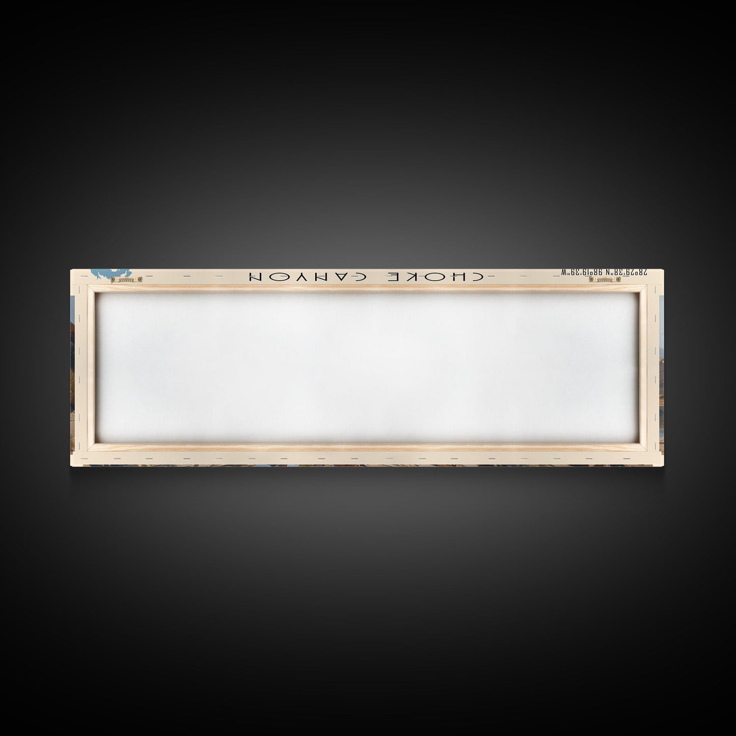 Choke Canyon Reservoir Framed Canvas Print, Panoramic Lake House Decor, Wide Wall Art, Travel Poster, Modern Lake Painting, Nature Art