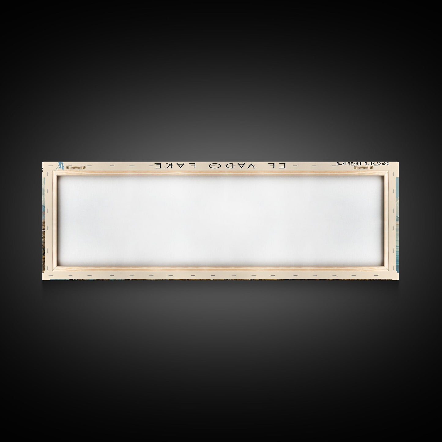 El Vado Lake New Mexico Framed Canvas Print, Lake House Art, Panoramic Travel Poster, Wall Art, Modern Lake Painting, Home Decor