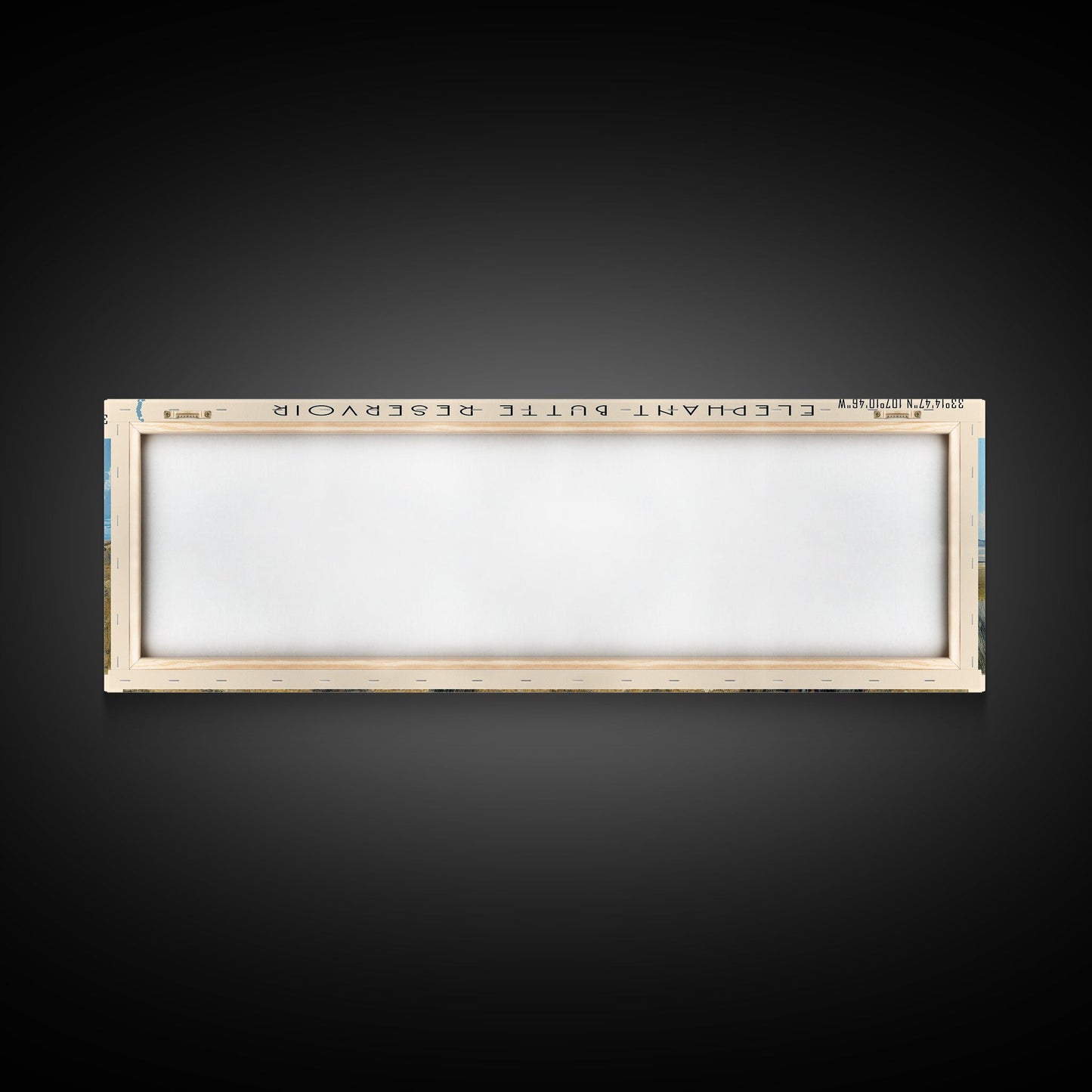 Elephant Butte Reservoir New Mexico Framed Canvas Print, Panoramic Lake House Decor, Wall Art, Travel Poster, Rustic Lake Painting, Nature Art