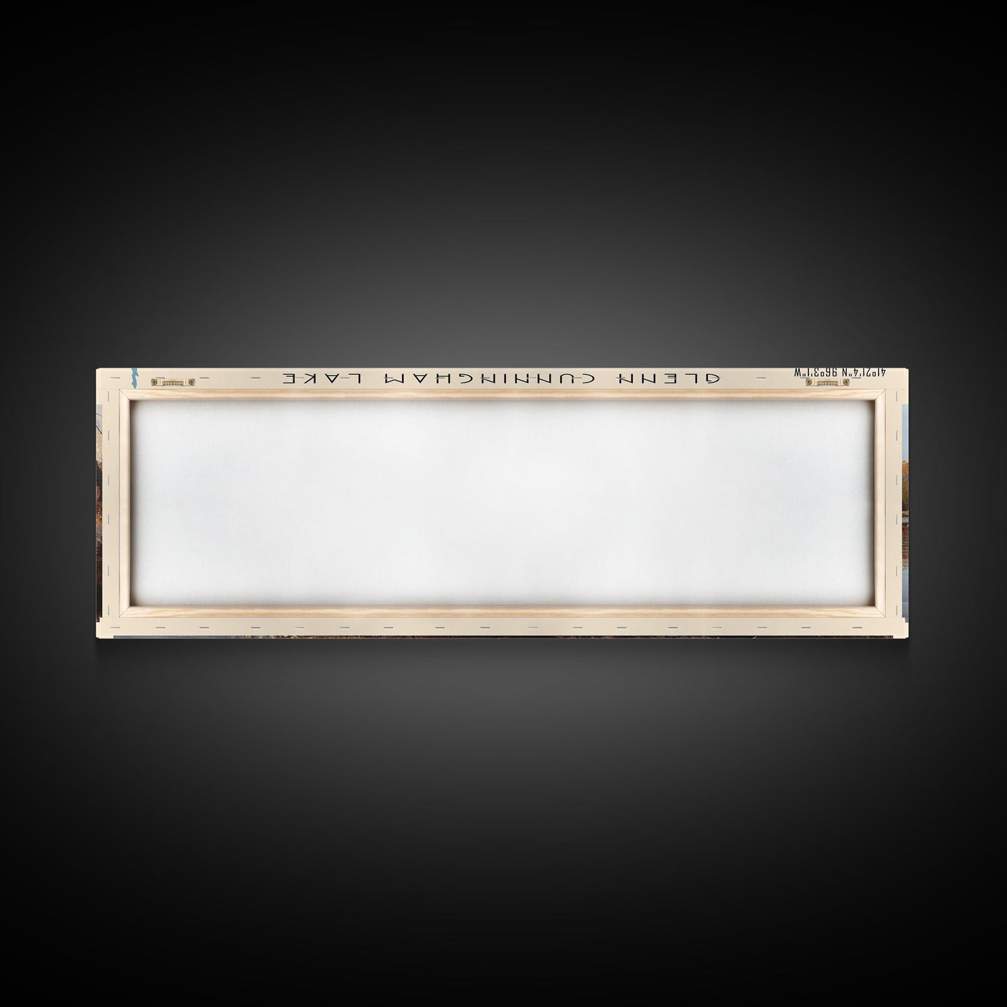 Glenn Cunningham Lake Nebraska Framed Canvas Print, Lake House Art, Panoramic Wall Art, Travel Poster, Picturesque Lake Painting, Home Decor