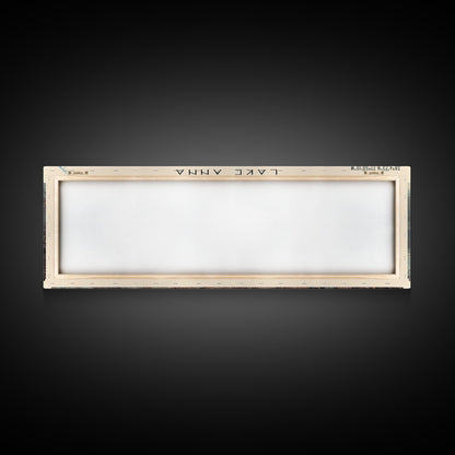 Lake Anna Virginia Framed Canvas Print, Lake House Art, Panoramic Wall Art, Travel Poster, Beautiful Lake Painting, Home Decor