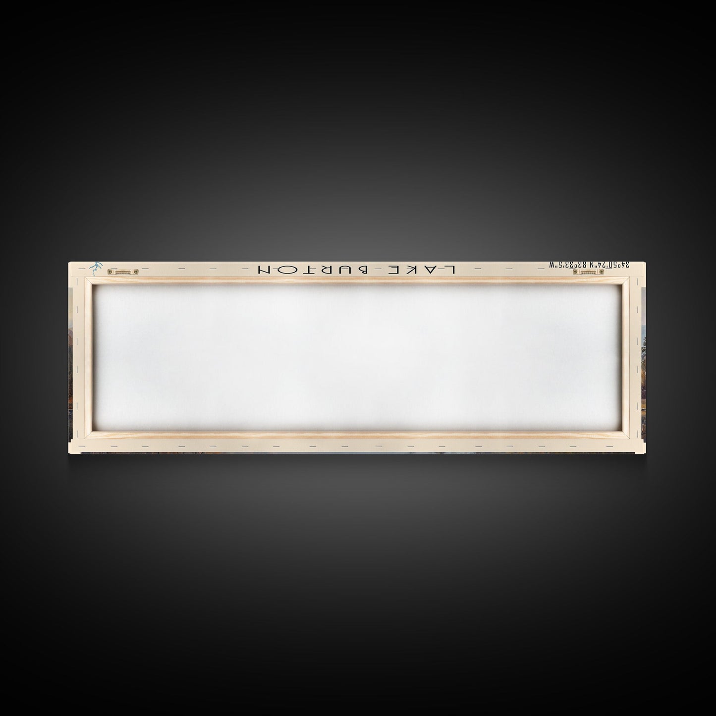 Lake Burton Georgia Framed Canvas Print, Lake House Art, Panoramic Wall Art, Travel Poster, Scenic Lake Painting, Home Decor