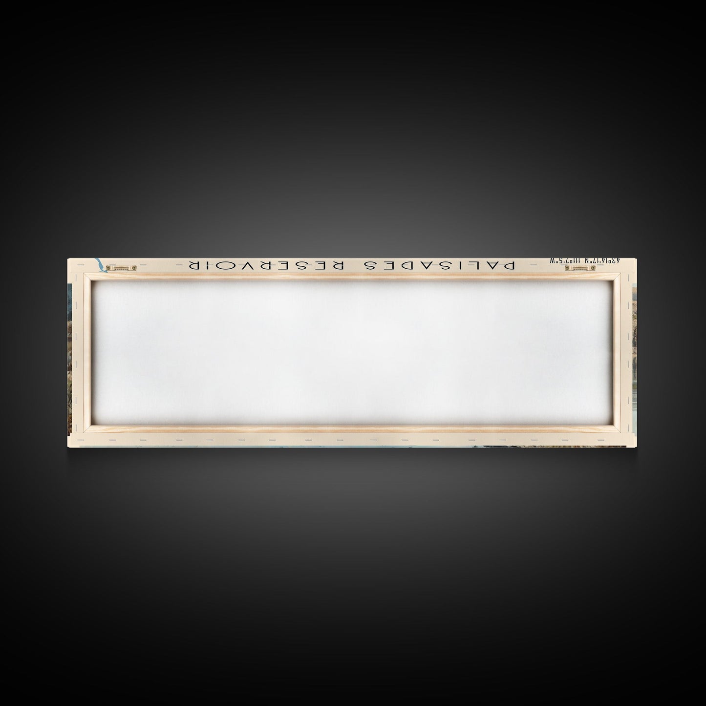 Palisades Reservoir Idaho Framed Canvas Print, Lake House Decor, Panoramic Travel Poster, Landscape Painting, Bedroom Decor