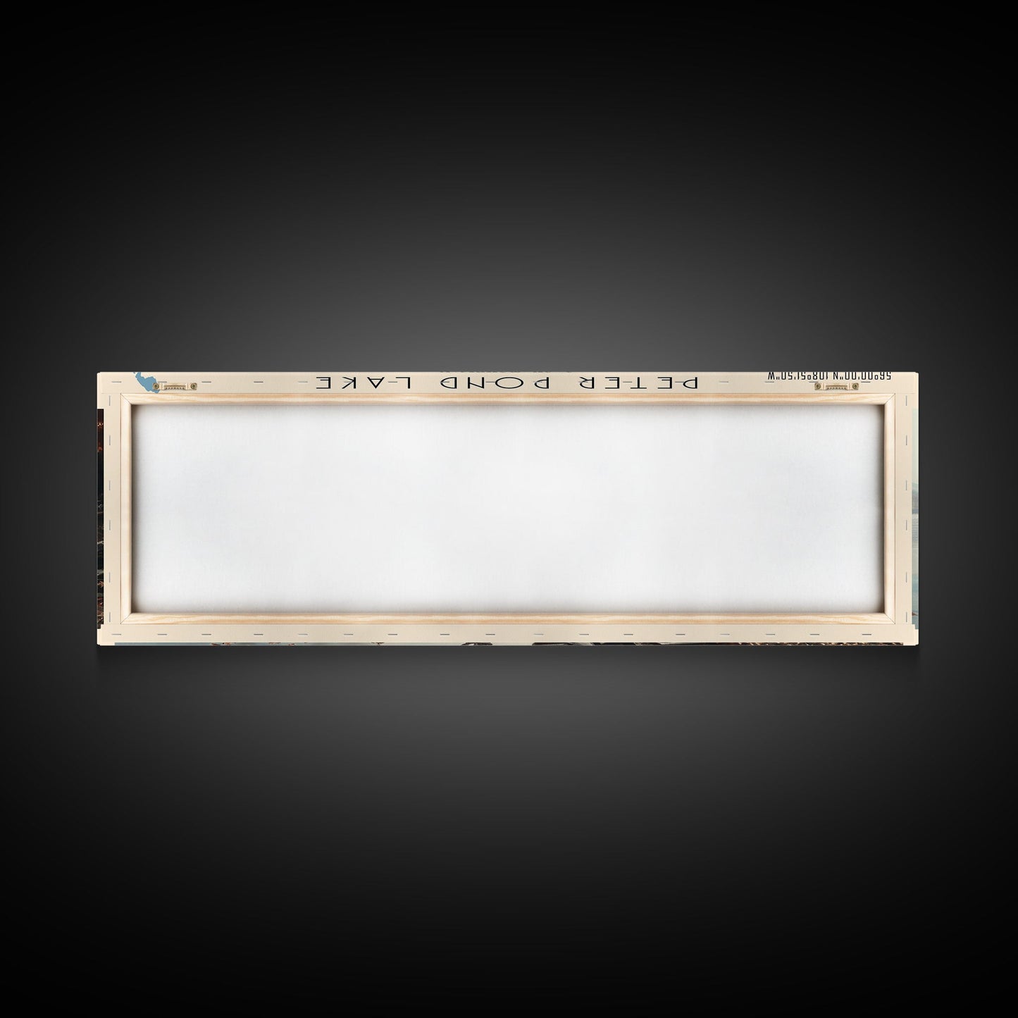 Peter Pond Lake Framed Canvas Print, Lake House Decor, Panoramic Wall Art, Travel Poster, Scenic Landscape Painting, Contemporary Art