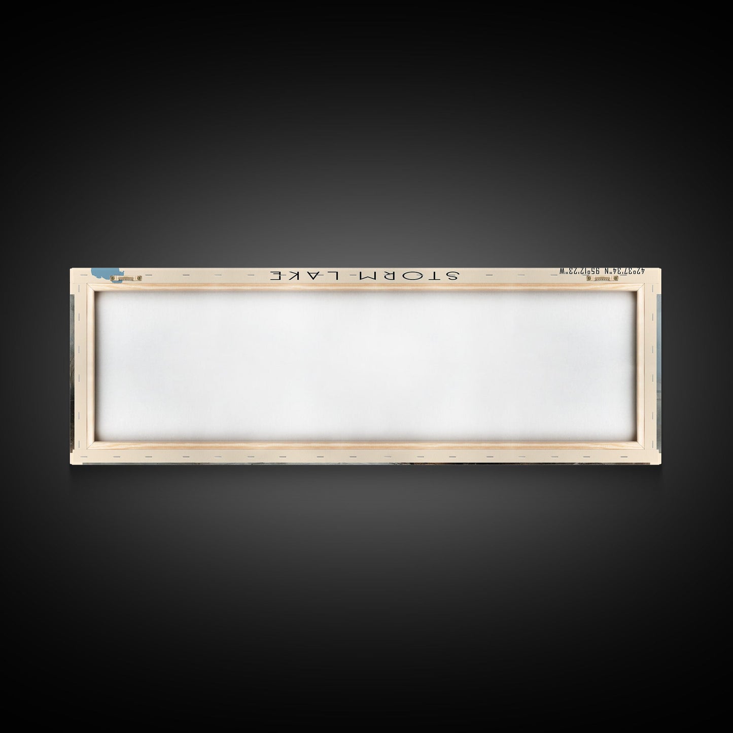 Storm Lake Iowa Panoramic Framed Canvas Print, Lake House Decor, Wall Art, Travel Poster, Beautiful Lake Scene, Modern Art