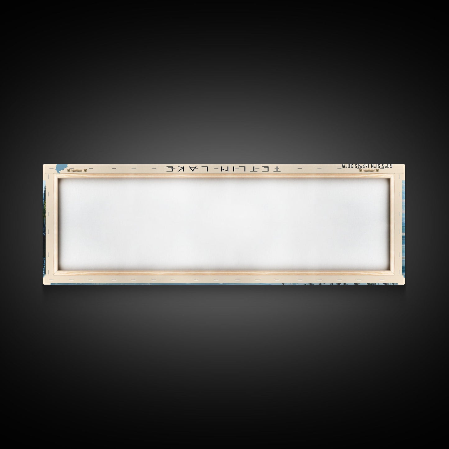 Tetlin Lake Alaska Panoramic Wall Art, Framed Canvas Print, Lake House Decor, Travel Poster, Serene Landscape, Living Room Decor, Nature Art