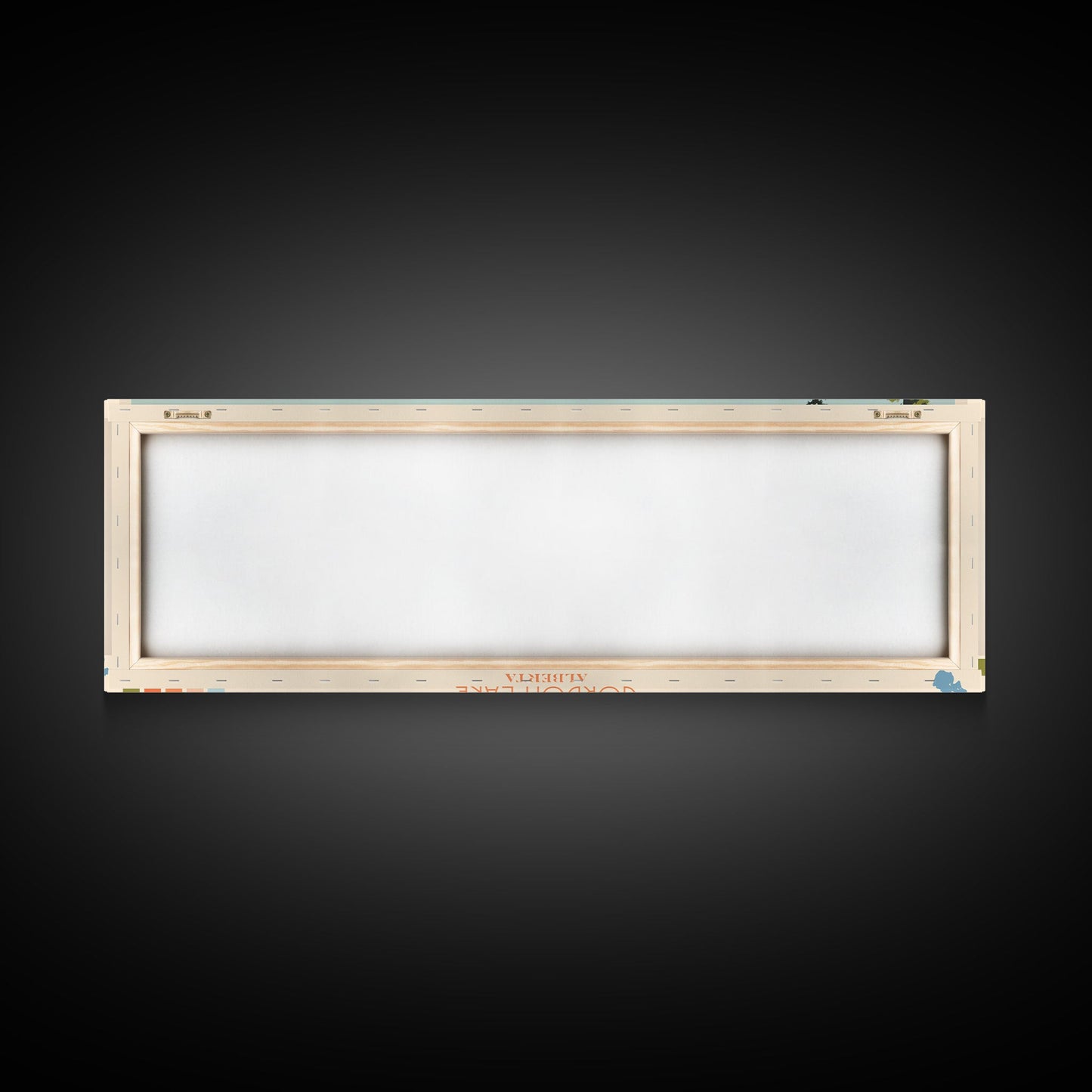 Gordon Lake Alberta Framed Canvas Print, Panoramic Art, Midcentury Modern, Pop Art, Bedroom Decor, Travel Poster, Artistic Decor, Home Decor