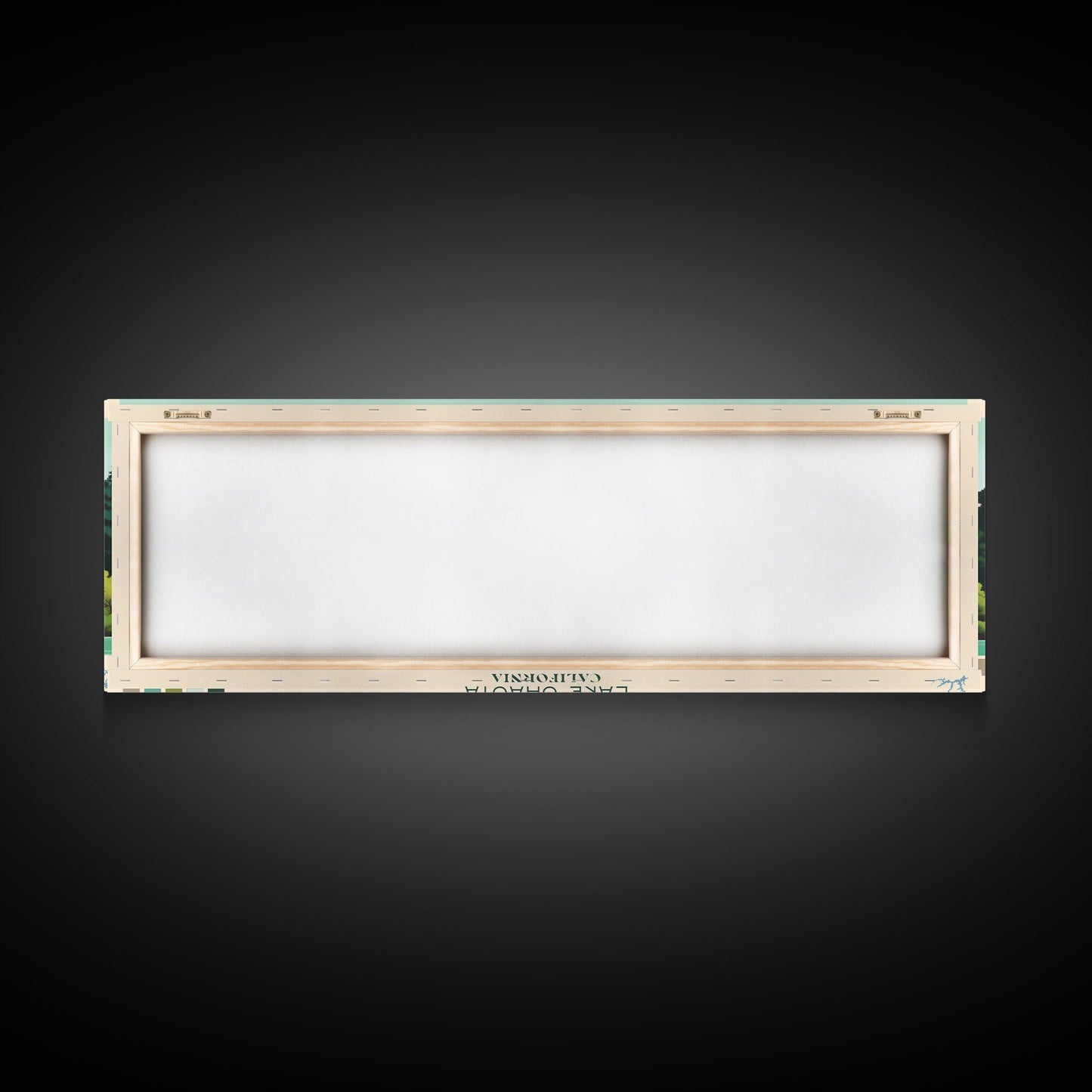 Lake Shasta California Framed Canvas Print, Panoramic Wall Art, Midcentury Modern, Pop Art, Living Room Decor, Travel Poster, Lake House Art