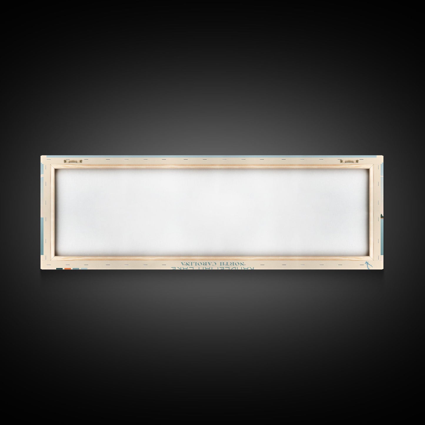 Randleman Lake, North Carolina Framed Canvas Print, Living Room Art, Midcentury Modern, Panoramic Wall Art, Pop Art, Travel Poster