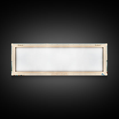 Sylvan Lake, South Dakota Framed Canvas Print, Lake House Decor, Midcentury Modern Art, Pop Art, Travel Poster, Bedroom Wall Art