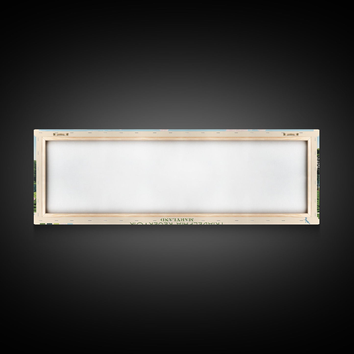 Triadelphia Reservoir, Maryland Framed Canvas Print, Lake House Decor, Midcentury Modern Art, Pop Art, Travel Poster, Living Room Wall Art