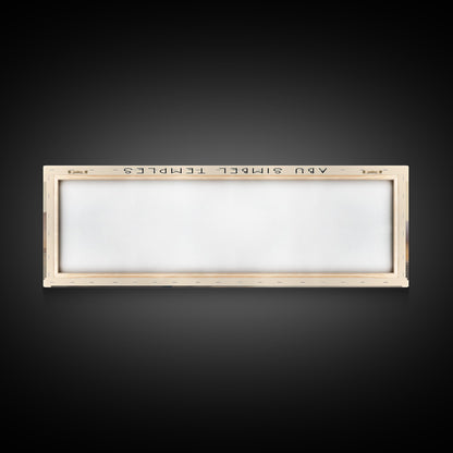 Abu Simbel Temples Egypt Travel Poster Print, Framed Canvas Print, Egypt Travel Art, Wood Framed Art, Wall Hanging, Home Decor