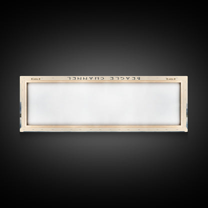 Beagle Channel Travel Poster Print, Framed Canvas Print, COUNTRY Travel Art, Wood Framed Art, Wall Hanging, Home Decor