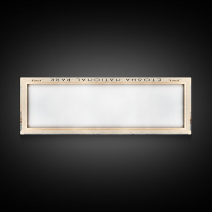 Etosha National Park Travel Poster Print, Framed Canvas Wall Art, Metal Wall Art, COUNTRY art, Gift For Him, Travel Wall Art, Travel Lover Gift