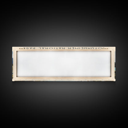 Jotunheimen National Park Framed Canvas Print Travel Poster | Wall Art | Home Decor | Gift For Travel Lover | Wall Hanging | Original Art