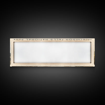 Murchison Falls Nationalpark-Reiseposter, gerahmter Leinwanddruck, Reisekunstwerk mit Landmotiv, Holzrahmen, Wandbehang, Wohndekoration