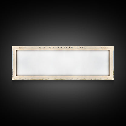 The Scilly Isles COUNTRY | Framed Travel Poster Canvas Print | Trendy Wall Art | Watercolor Painting | Living Room Art | Unique Art