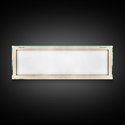 Panoramic Travel Poster Addis Ababa, Ethiopia Canvas Print, Addis Ababa, Ethiopia Painting, Ethiopia Art, Addis Ababa Travel Art, Guest Room Painting