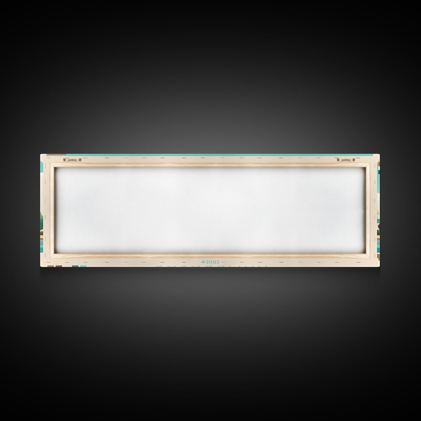 Ahmedabad, India Panoramic Travel Poster Canvas Print, Ahmedabad, India Painting, India Art, Ahmedabad Travel Art, Living Room Painting