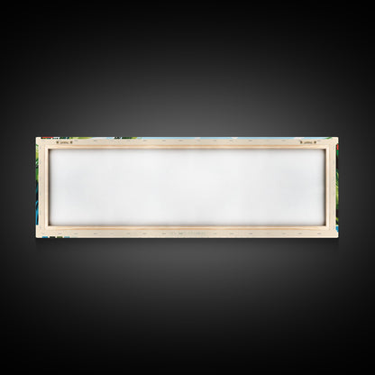 Antananarivo, Madagascar Panoramic Travel Poster Canvas Print, Antananarivo, Madagascar Painting, Madagascar Art, Antananarivo Panoramic Travel Art, Travel Painting