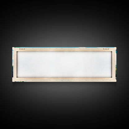 Arusha, Tanzania Panoramic Travel Poster Canvas Print, Arusha, Tanzania Painting, Tanzania Art, Arusha Travel Art, Guest Room Painting