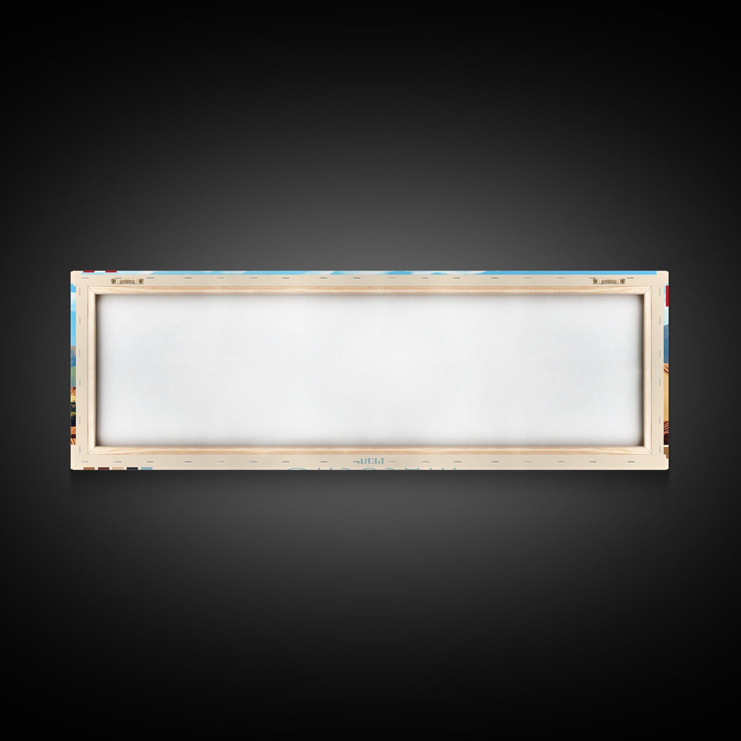 Ayacucho, Peru Panoramic Travel Poster Canvas Print, Ayacucho, Peru Painting, Peru Art, Ayacucho Travel Art, Guest Room Painting