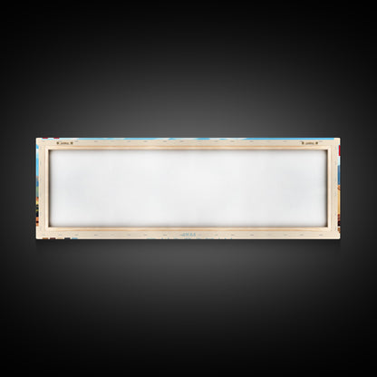 Ayacucho, Peru Panoramic Travel Poster Canvas Print, Ayacucho, Peru Painting, Peru Art, Ayacucho Travel Art, Guest Room Painting