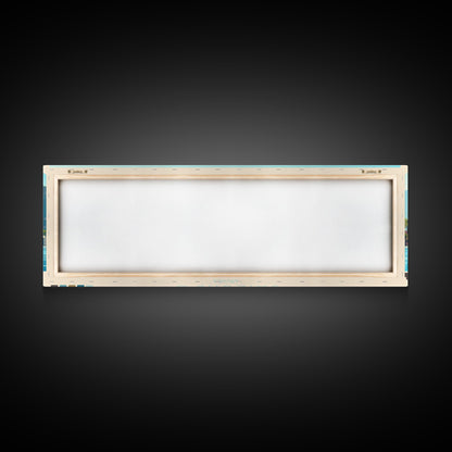 Bailundo, Angola Panoramic Travel Poster Canvas Print, Bailundo, Angola Painting, Angola Art, Bailundo Panoramic Travel Art, Travel Painting