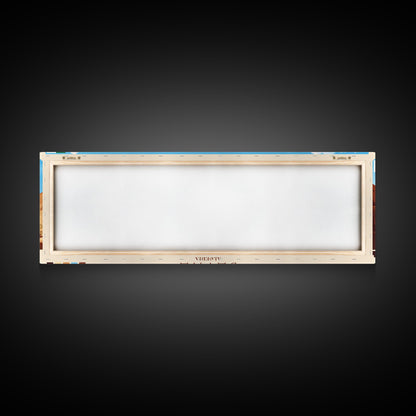 Batna, Algeria Panoramic Travel Poster Canvas Print, Batna, Algeria Painting, Algeria Art, Batna Panoramic Travel Art, Travel Painting