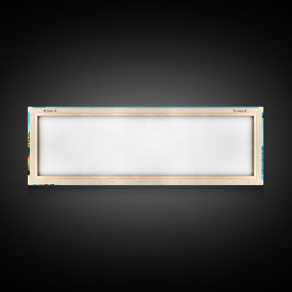 Beira, Mozambique Panoramic Travel Poster Canvas Print, Beira, Mozambique Painting, Mozambique Art, Beira Travel Art, Living Room Painting