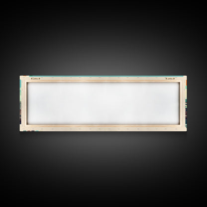 Belfast, Ireland Travel Poster Panoramic Canvas Print, Belfast, Ireland Painting, Ireland Art, Belfast Travel Art, Guest Room Painting