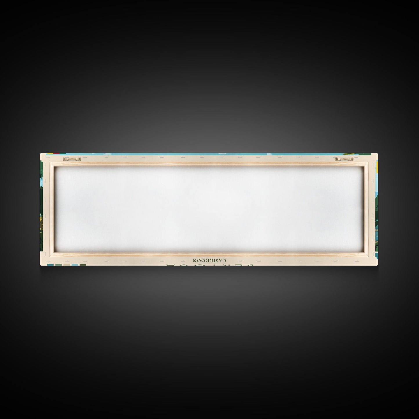 Bertoua, Cameroon Travel Poster Panoramic Canvas Print, Bertoua, Cameroon Painting, Cameroon Art, Bertoua Travel Art, Guest Room Painting