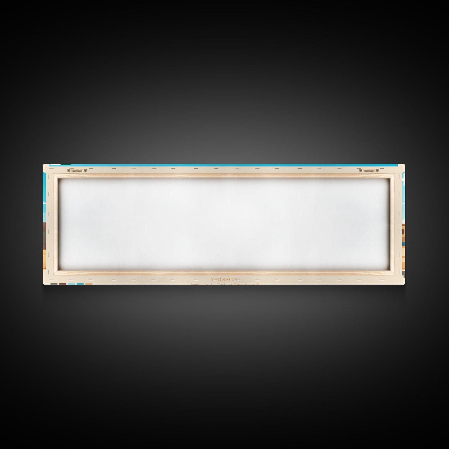 Biskra, Algeria Panoramic Travel Poster Canvas Print, Biskra, Algeria Painting, Algeria Art, Biskra Travel Art, Guest Room Painting