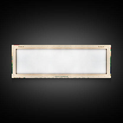 Bobo-Dioulasso, Burkina Faso Panoramic Travel Poster Canvas Print, Bobo-Dioulasso, Burkina Faso Painting, Burkina Faso Art, Bobo-Dioulasso Travel Art, Guest Room Painting