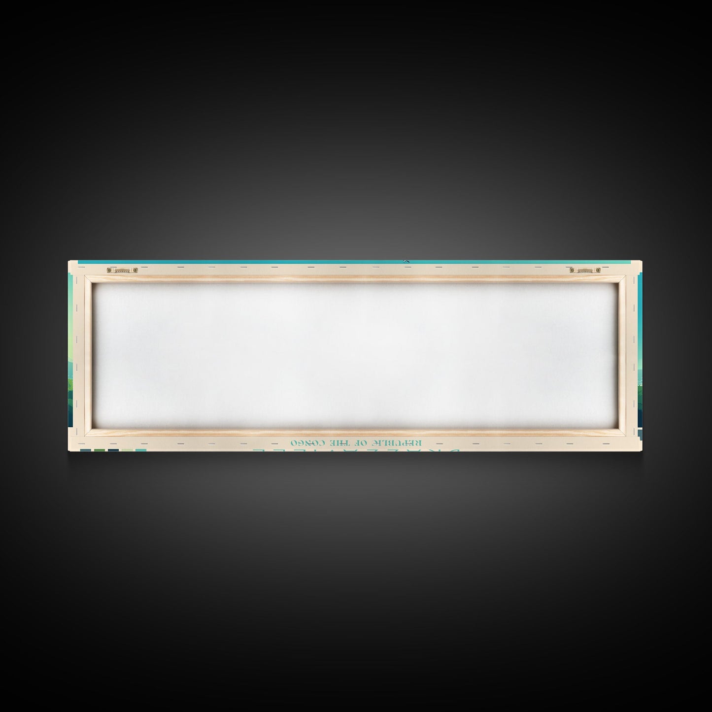 Brazzaville, Republic of the Congo Panoramic Travel Poster Canvas Print, Brazzaville, Republic of the Congo Painting, Republic of the Congo Art, Brazzaville Travel Art, Living Room Painting