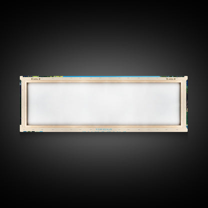 Brisbane, Australia Travel Poster Panoramic Canvas Print, Brisbane, Australia Painting, Australia Art, Brisbane Travel Art, Guest Room Painting